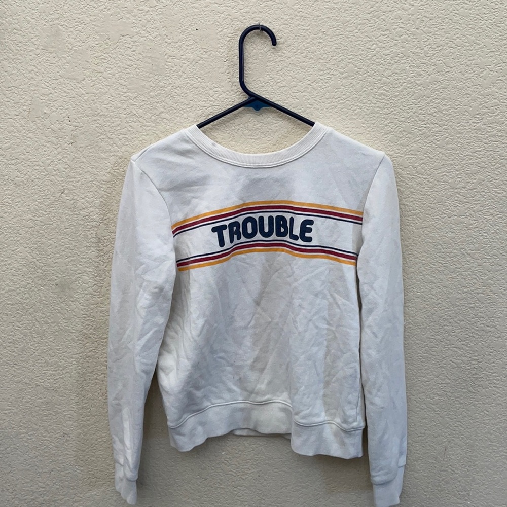 "TROUBLE" crewneck